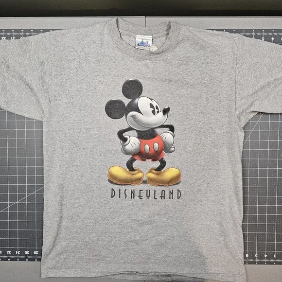 Vintage Mickey Mouse Tshirt Mens Large Disneyland y2k 90s Streetwear Skater - Picture 1 of 8